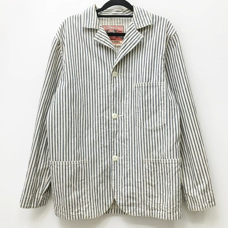 【中古】Cushman クシュマン カバーオール サイズ：M カラー：ストライプ model:30S STYLE STRIPE COVERALL/ref:21834 / アメカジ【f093】