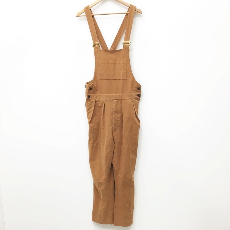 【中古】NEAT ニート オーバーオール サイズ:S カラー:ブラウン 21SS model:C/L Oxford Overall?【f107】