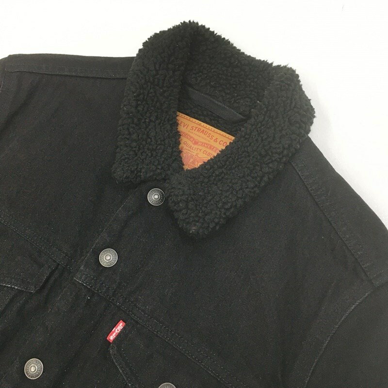 【中古】LEVI'S リーバイス デニムジャケット サイズ：S カラー：ブラック Disney COLLECTION MICKEY MOUSE TRUCKERS 16365-0 / アメカジ【f093】