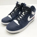 【中古】NIKE ナイキ FRAGMENT フラグメント GOODENOUGH グッドイナフ814913-414 COURT FORCE SP FRAGMENT OBSIDIAN コートフォース スペシャル フラグメント スニーカー サイズ：28cm カラー：ネイビー 【f126】