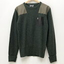 yÁzSCHOTT Vbg jbg TCYFM J[FO[ model:LEATHER POCKET COMMAND SWEATER CREW NECK18AW 3184009 / AJWyf101z