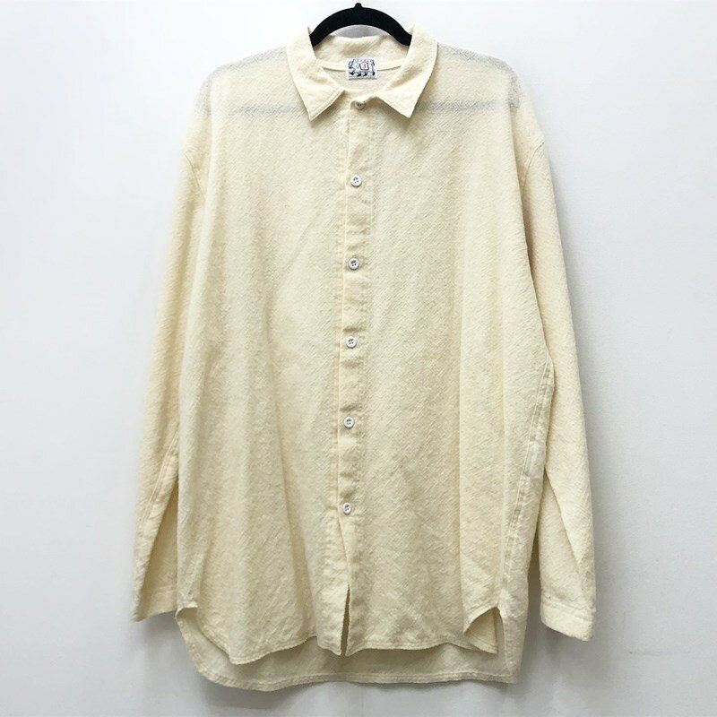 【中古】TENDER CO.テンダー シャツ長袖 サイズ：3 カラー：カラー：ナチュラル model:LONG SLEEVED TAIL SHIRTS　WS420【f104】