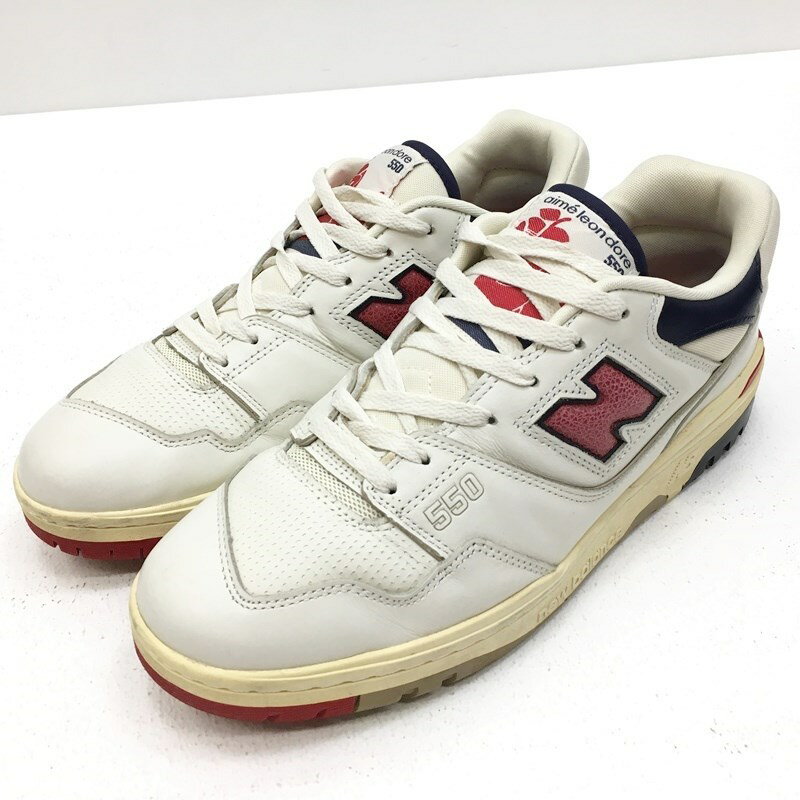 【中古】NEW BALANCE ニューバランス スニーカー サイズ：30cm カラー：ホワイト bb550a3 Aime Leon Dore【f126】