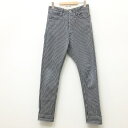 【中古】NATAL DESIGN ネイタルデザイン パンツ サイズ：28 カラー：柄：ストライプ model:S600-S:Sarouel Denim Stretch HICKORY【f107】