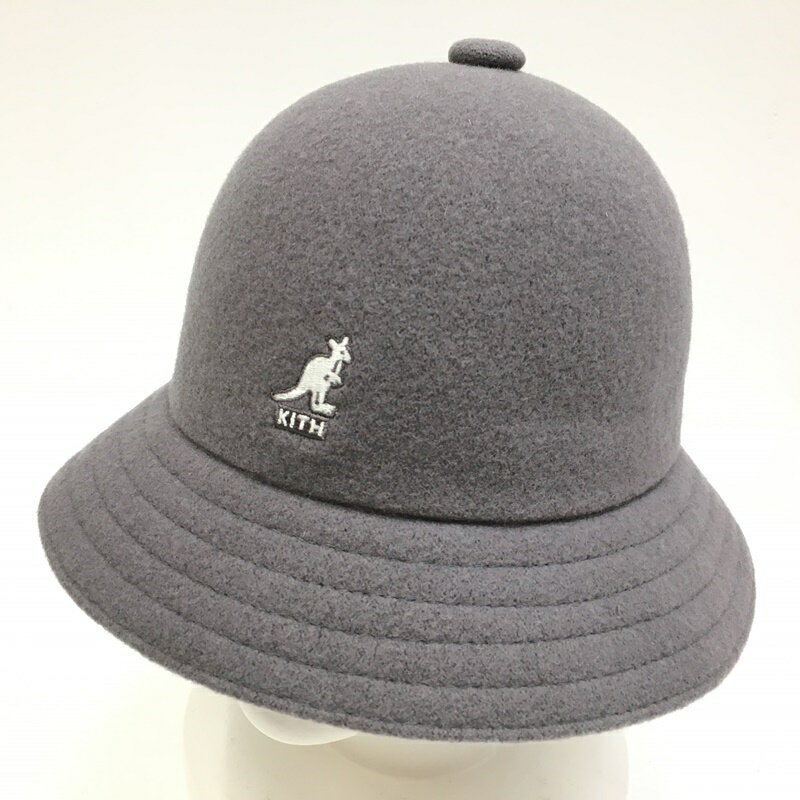 【中古】KANGOL カンゴール バケットハット サイズ：L カラー：グレー Kith for Kangol Bucket Hat 品番：K3529SM【f118】