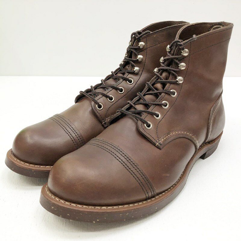 【中古】RED WING レッドウィング　レッドウイング ブーツ サイズ：28cm カラー：ブラウン 08111-1 iron ranger【f127】