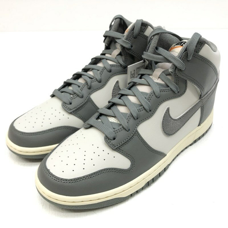 ★5/20(月)15:00迄【10%OFF】期間限定SALE★【中古】NIKE ナイキ DM0582-001 DUNK HI RETRO SE VNTG LIGHT BONE ダンク ハイ レトロ SE ヴィンテージ ライトボーン スニーカー サイズ：27.5cm カラー：グレー 【f126】