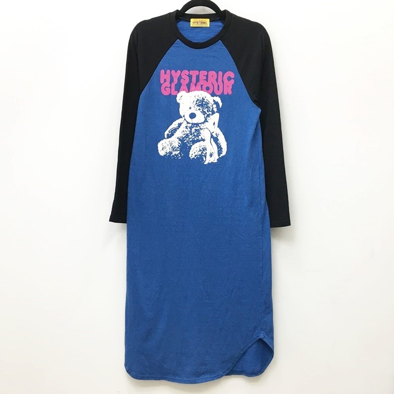 ★5/20(月)15:00迄【10%OFF】期間限定SALE★【中古】HYSTERIC GLAMOUR ヒステリックグラマー ワンピース サイズ：F カラー：ブルー 01223..