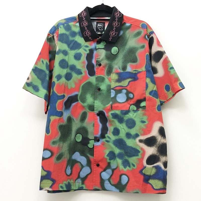 【中古】BRAIN DEAD ブレインデッド シャツ半袖 サイズ：M カラー：柄：総柄 2021ss T11001926D321 WATER COLOR BUTTON DOWN / ストリート【f103】