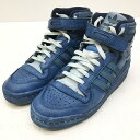 【中古】adidas アディダス スニーカー サイズ：26.5cm カラー：ブルー FY7794 FORUM 84 HIGH BLUE THREAD【f126】