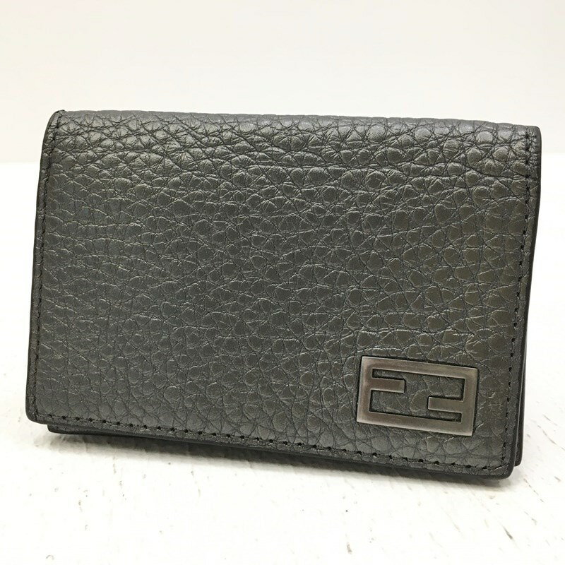 ★5/20(月)15:00迄【10%OFF】期間限定SALE★【中古】FENDI フェンディ カードケース サイズ：- カラー：グレー 7M0222 AJJ1 F1HR【f125】