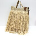 ★5/20(月)15:00迄【10%OFF】期間限定SALE★【中古】LOEWE ロエベ 2wayバッグ サイズ：- カラー：ベージュ Paula's Ibiza Fringed Tote【f122】