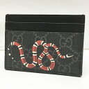 【中古】GUCCI グッチ カードケース サイズ：- カラー：GGスプリーム 451277 キングスネーク【f125】