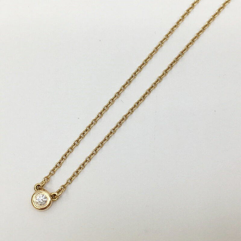 ★5/20(月)15:00迄【10%OFF】期間限定SALE★【中古】Tiffany&co ティファニー K18ネックレス サイズ：- カラー：ゴールド D0.12ct【f135】