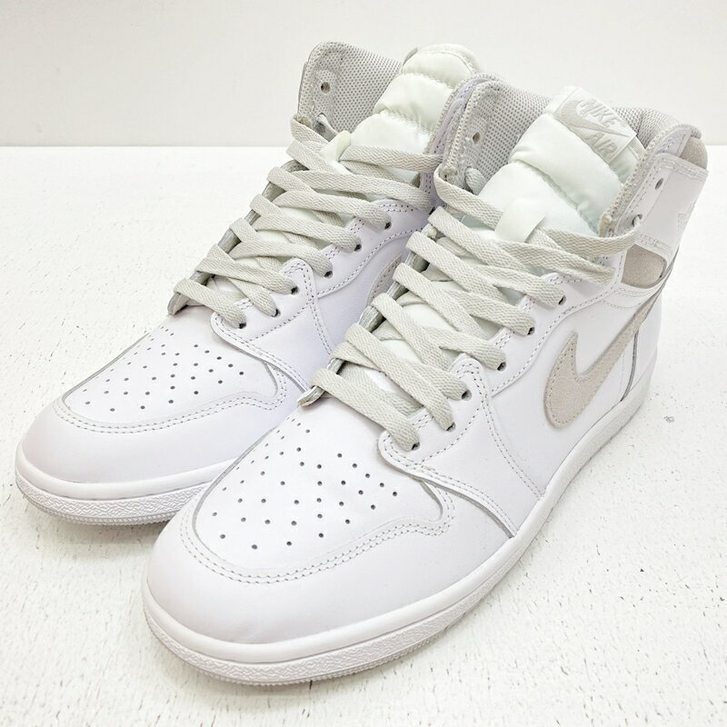 【中古】NIKE ナイキ BQ4422-100 AIR JORDAN 1 HIGH 85 NEUTRAL GREY エアジョーダン1 ハイ 85 ニュートラルグレー スニーカー サイズ：28.5cm カラー：ホワイト 【f126】