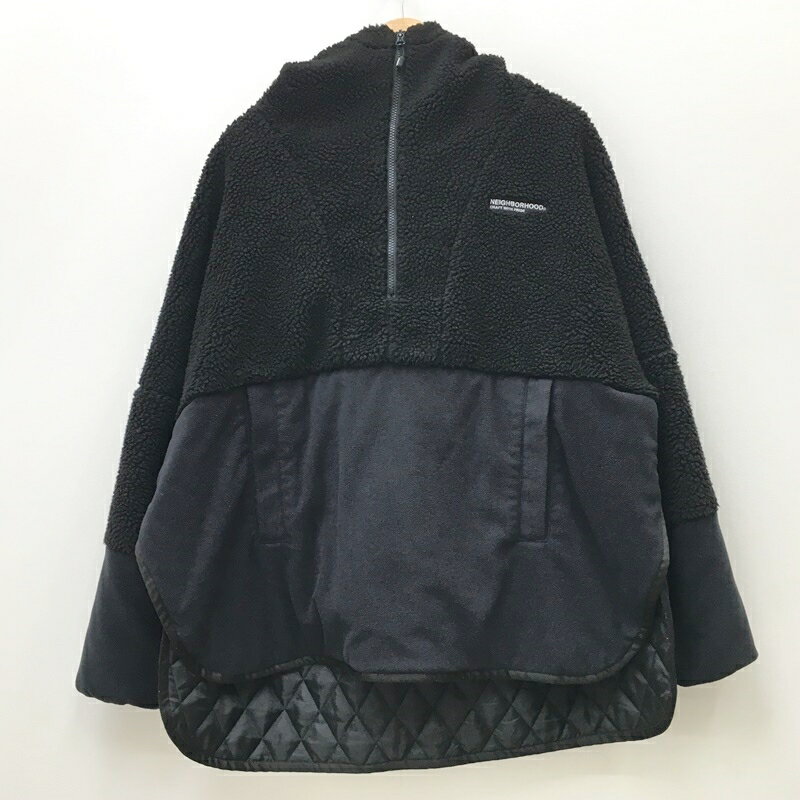 【中古】NEIGHBORHOOD ネイバーフッド ボアジャケット サイズ：M カラー：ブラック 21AW 212TSNH-JKM07 CAVE/E-JKT / ストリート【f095】