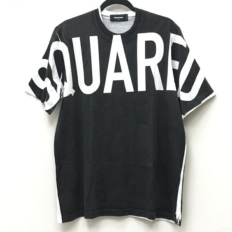 【中古】DSQUARED2 ディースクエアード Tシャツ半袖 サイズ：S カラー：ブラック 2021S/S S74GD0877国内正規品 D2 BOLD SLOUCH TEE【f108】