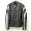 【中古】HARLEY-DAVIDSON ハーレーダビットソン レザージャケット サイズ：S カラー：ブラウン 2019S/S 97048-19VM Sleeve Stripe Slim Fit Leather Jacket / アメカジ【f093】