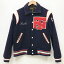 【中古】VINTAGE衣料 ヴィンテージイリョウ スタジャン サイズ：40 カラー：ネイビー 70-80S MARGUART'S SPORTSWEAR / アメカジ【f093】