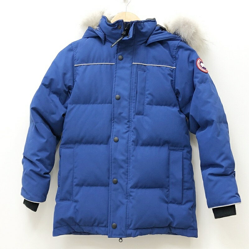 【中古】CANADA GOOSE カナダグース ダウンジャケット サイズ：10-12 カラー：ブルー 4597Y EAKIN PARKA【f112】