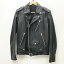 【中古】LAD MUSICIAN ラッドミュージシャン ライダースジャケット サイズ：42 カラー：ブラック 17AW 2217-355 horsehide double reather jacket【f096】