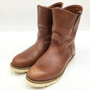 【中古】RED WING レッドウィング レッドウイング エンジニアブーツ サイズ：US9.5(約27.5cm) カラー：ブラウン 2006 8866 ペコスブーツ【f127】