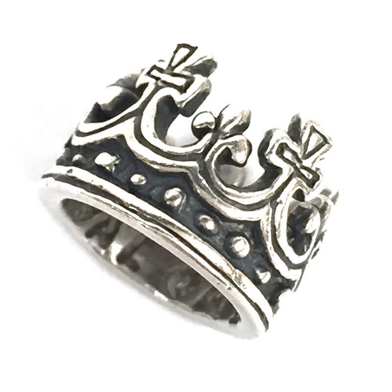 ★5/20(月)15:00迄【10%OFF】期間限定SALE★【中古】ROYAL ORDER ロイヤルオーダー FDL CROWN RING PENDANT シルバーペンダントトップ サイズ： カラー：シルバー【f134】