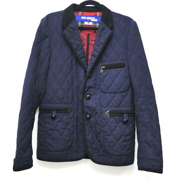 【中古】JUNYA WATANABE COMME des GARCONS MAN ジュンヤワタナベコムサデモードメン テーラードジャケット サイズ:M カラー:ネイビー WN-J019 キルティングテーラード AD2014 【f108】