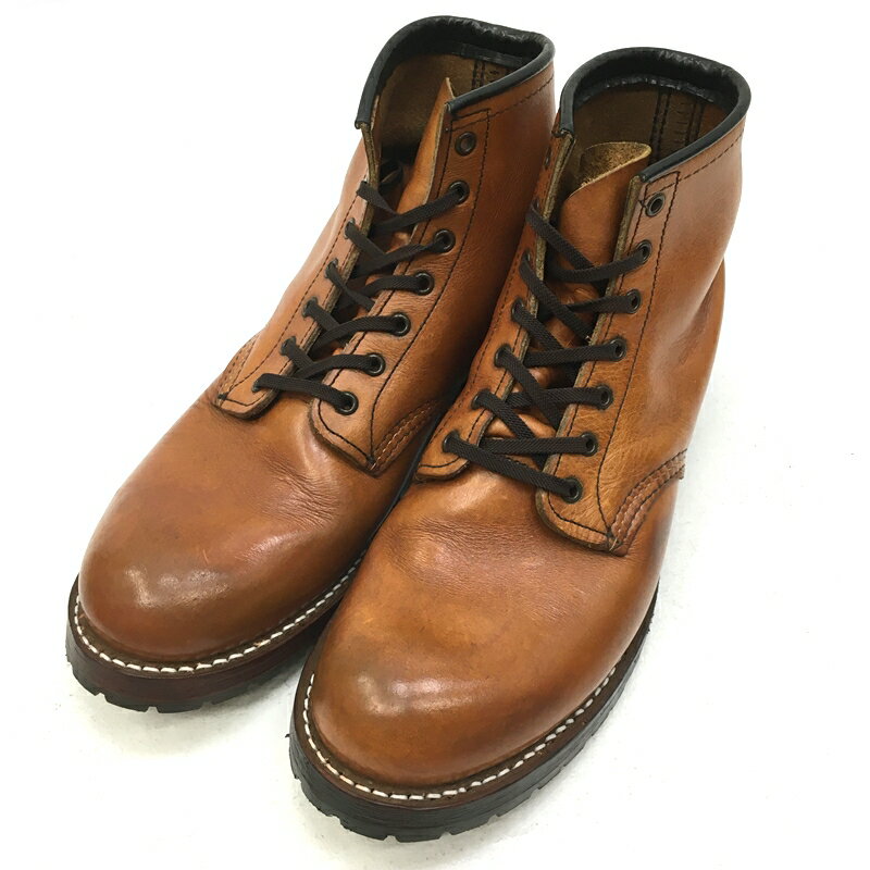 【中古】RED WING レッドウィング ブーツ サイズ:27 カラー:ブラウン #9013 BECKMAN ハーフソール張替え メンテナンス済【f127】
