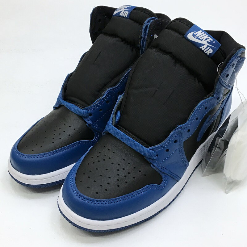 【中古】NIKE ナイキ 575441-404　AIR JORDAN 1 RETRO HIGH OG GS エア ジョーダン 1 レトロ ハイ オリジナル DARK MARINA BLUE ダーク マリーナ ブルー スニーカー サイズ：24.5 カラー：ブルー 【f128】