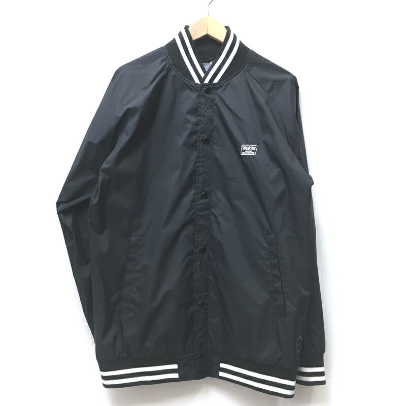 【中古】M&M CUSTOM PERFORMANCE エムアンドエムカスタムパフォーマンス NYLON STADIUM JACKET スタジャン サイズ：XL カラー：ブラック 【f096】