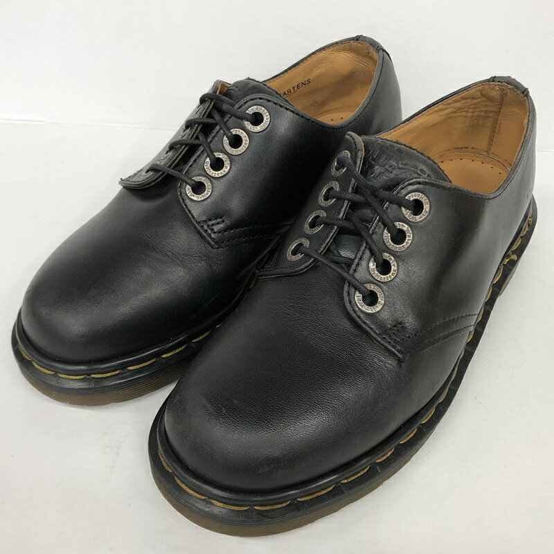 【中古】Dr.Martens ドクターマーチン 3ホール レザーシューズ サイズ：UK4 カラー：ブラック made in england model:3eyeshoes【f128】