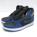 【中古】NIKE ナイキ 555088-404 AIR JORDAN 1 RETRO HIGH OG DARK MARINA BLUE エア ジョーダン 1 レトロ ハイ オリジナル ダークマリーナブルースニーカー サイズ：27cm カラー：ブルー【f126】