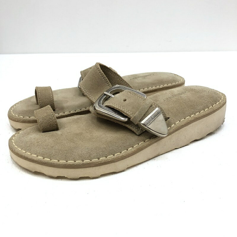 ★5/20(月)15:00迄期間限定SALE★CAMINANDO カミナンド Thumb Loop Sandal トゥンプ ループ サンダル サイズ：7 カラー：ベージュ 