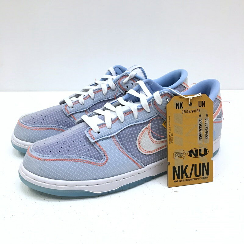 【中古】NIKE ナイキ UNION ユニオン DJ9649-400 DUNK LOW PASSPORT PACK Argon ダンク ロー パスポートパック アルゴン スニーカー サイズ：30cm カラー：ライトブルー【f126】