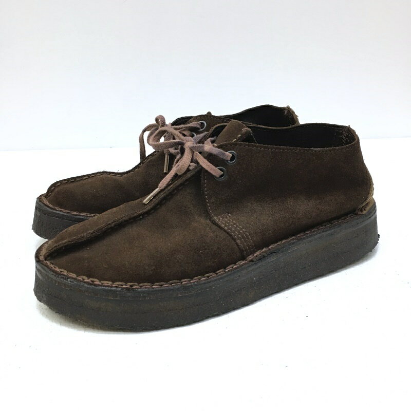 【中古】CLARKS クラークス ブーツ サイズ：8 カラー：ブラウン 36445 model:desert trek【f127】