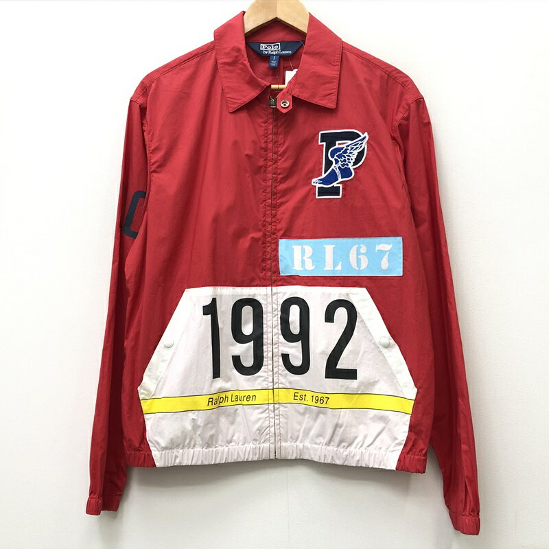 【中古】POLO RALPH LAUREN ポロラルフローレン スイングトップ サイズ：S カラー：カラー：レッド MNPOOTW16010063 国内正規品 model:Polo Stadium Collection Windbreaker / アメカジ【f093】