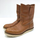 【中古】RED WING レッドウィング レッドウイング ブーツ サイズ：US7.5 カラー：ブラウン 2011年5月製造 9866 PECOS BOOTS 復刻犬タグ ゴールドラセット【f127】