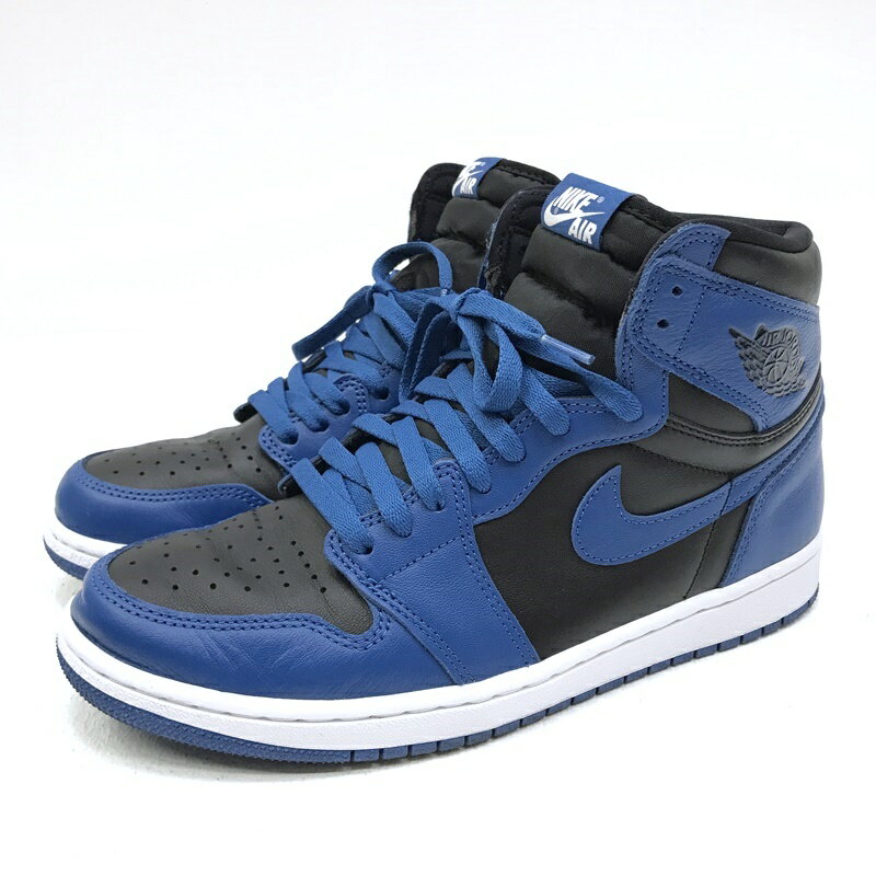 【中古】NIKE ナイキ 555088-404 AIR JORDAN 1 RETRO HIGH OG DARK MARINA BLUE エア ジョーダン 1 レトロ ハイ オリジナル ダークマリーナブルー スニーカー サイズ：27.5cm カラー：ブルー 【f126】