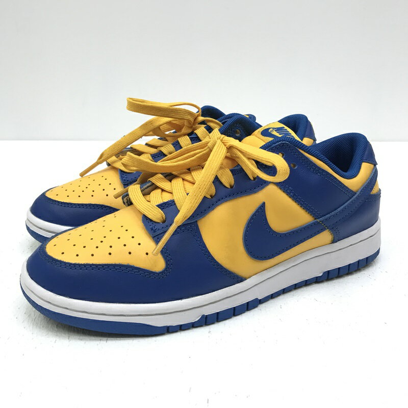 ★5/20(月)15:00迄【10%OFF】期間限定SALE★【中古】NIKE ナイキ DD1391-402 DUNK LOW RETRO BLUE JAY UNIVERSITY GOLD ダンク ロー ユニバーシティゴールド スニーカー サイズ：24cm カラー：ブルー 【f128】