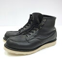 【中古】RED WING レッドウィング レッドウイング ブーツ サイズ：US8.5 カラー：ブラック 2008年2月製造 8179ブラッククローム 6inch Classic Moc【f127】