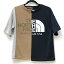 【中古】THE NORTH FACE PURPLE LABEL ザノースフェイスパープルレーベル BEAMS BOY ビームスボーイTシャツ半袖 サイズ：WS カラー：マルチカラー NT3120N アシンメトリー Tシャツ【f111】