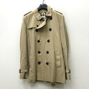 【中古】BURBERRY London England バーバリーロンドンイングランド トレンチコート サイズ：52 カラー：ベージュ SHORT KENSINGTON / インポート【f094】