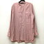 【中古】LENO リノ シャツ長袖 サイズ：1 カラー：ピンク H2101－SH002 BAND COLLAR SHIRT【f110】