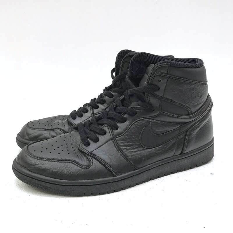 ★5/20(月)15:00迄【10%OFF】期間限定SALE★【中古】NIKE ナイキ 555088-022 Air Jordan 1 Retro High OG Black エアジョーダン1 ハイ OG ブラック スニーカー サイズ：28.5cm カラー：ブラック 【f126】