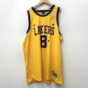 【中古】NIKE ナイキ ゲームシャツ サイズ：XXL カラー：イエロー LOS ANGELS LAKERS KOBE BRYANT / アウトドア【f100】