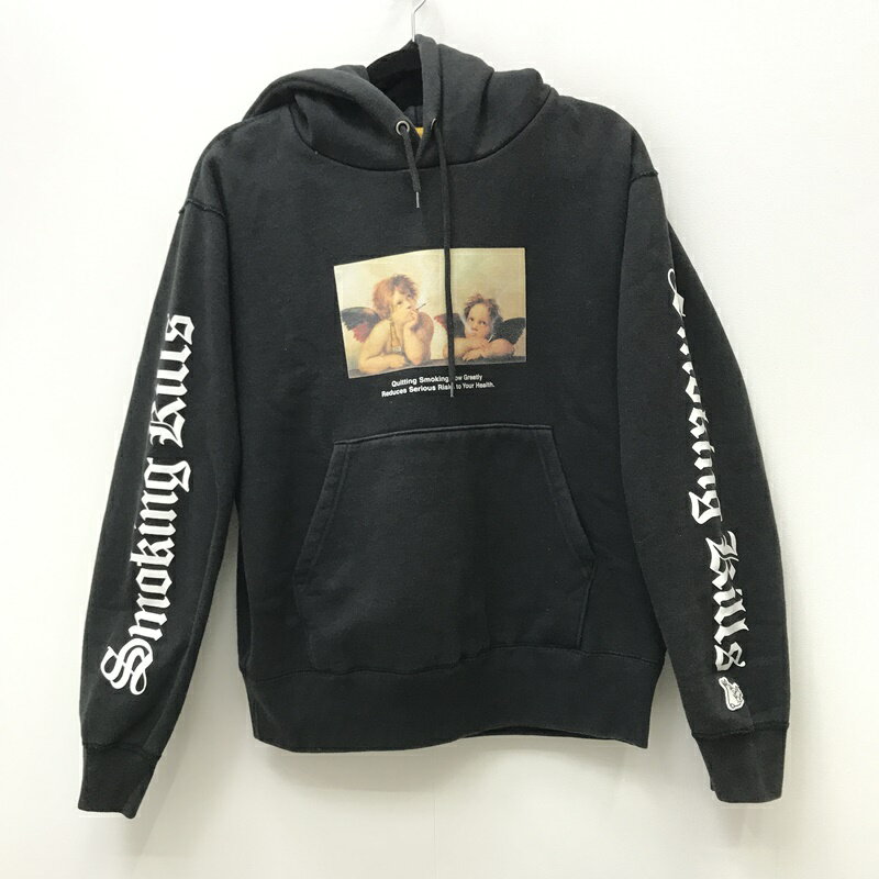 【中古】#FR2 エフアールツー プルオーバーパーカー サイズ：M カラー：ブラック SMOKINNG KILLS ANGEL HOODIE / ストリート【f103】