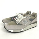 【中古】NEW BALANCE ニューバランス スニーカー サイズ：28.5cm カラー：グレー LOT:M998 USA【f126】