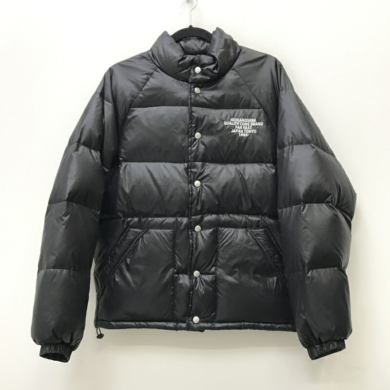 【中古】HIDE AND SEEK ハイドアンドシーク ダウンジャケット サイズ：M カラー：ブラック 23AW HJ-100223 Down Jacket【f096】