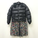 【中古】JUNYA WATANABE ジュンヤワタナベ ダウンコート サイズ：XS カラー：ブラック 2019AW JD-J007 ワンピースドッキングダウン【f111】